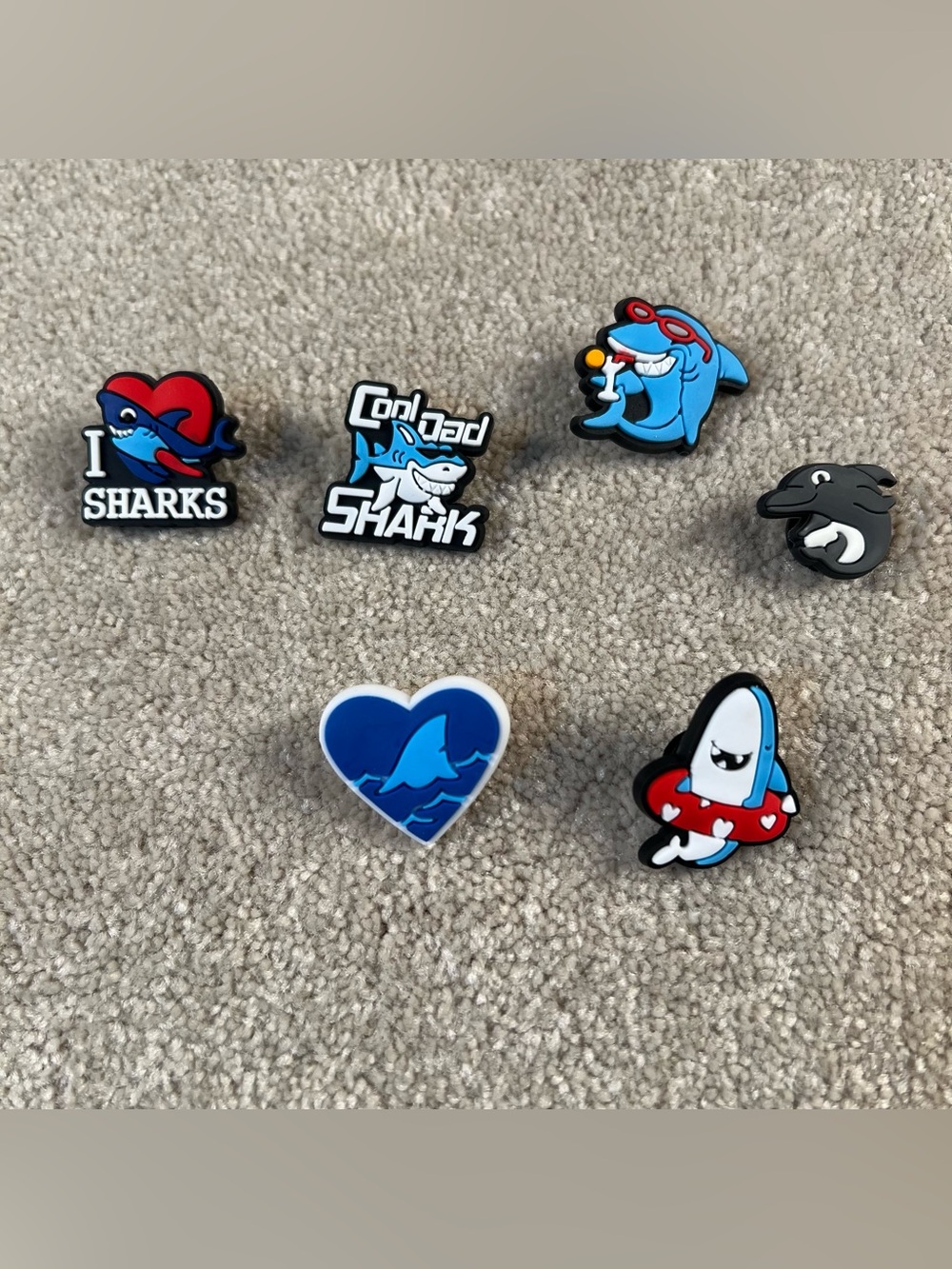 Shoe Charms Shark Ocean Miscellaneous Lot of 6